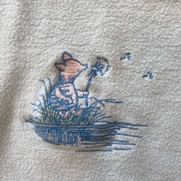 Disney Winnie The Pooh Collared Embroidered Graphic Sweatshirt Size XL - Picture 4 of 8